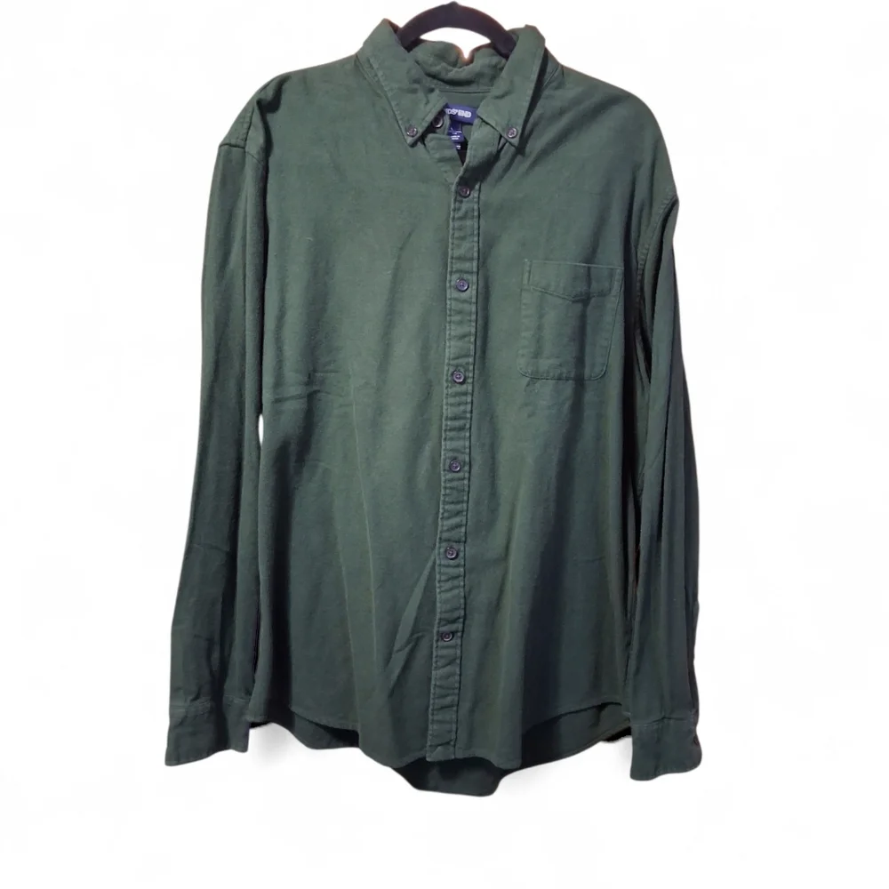Vintage Lands Ends Button Down Mens Size Large